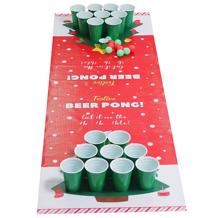PORTABLE FESTIVE BEER PONG